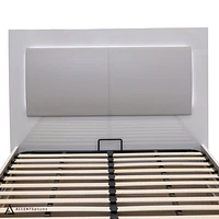 Haven Two Tone Glossy King Bed With LED