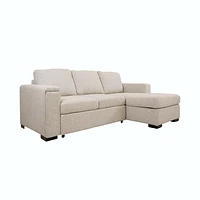 Bjorn Pull Out Sleeper Sectional - Quartz