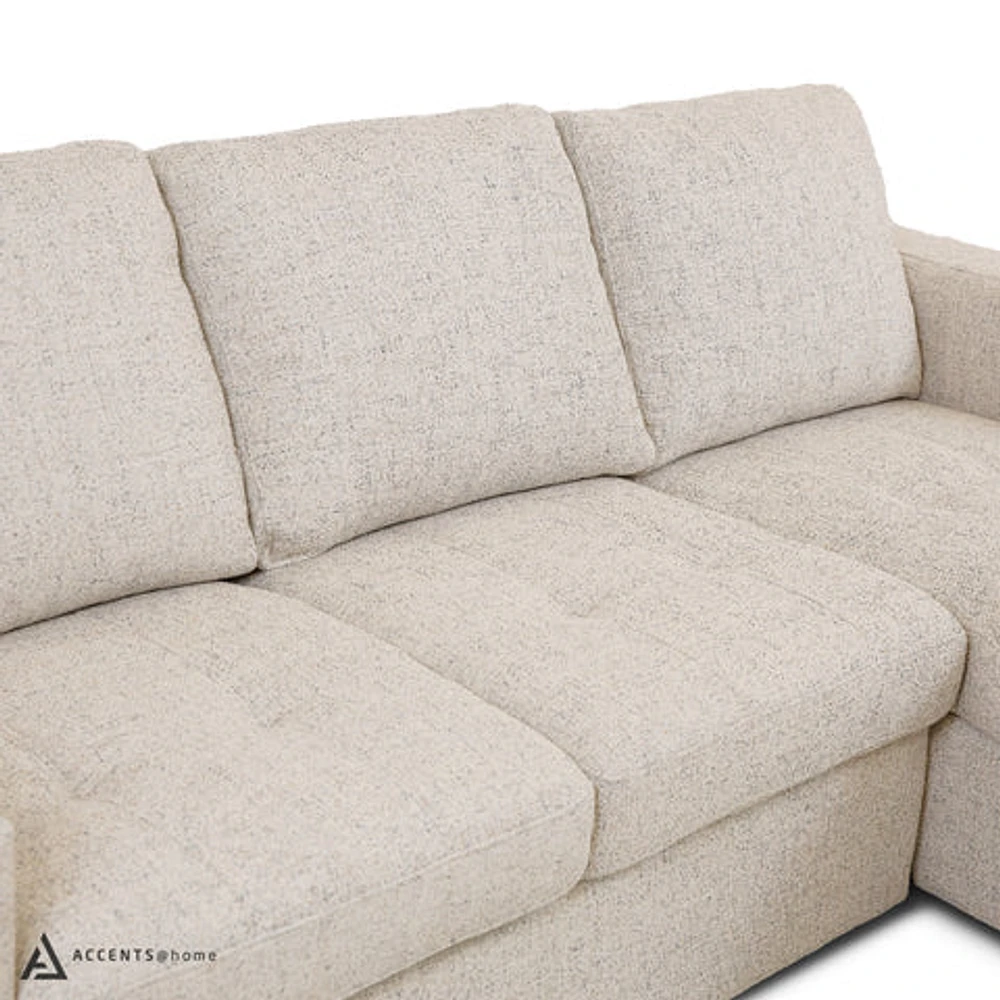 Bjorn Pull Out Sleeper Sectional - Quartz