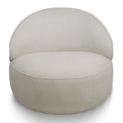 Bula Swivel Accent Chair - Mellow Ivory