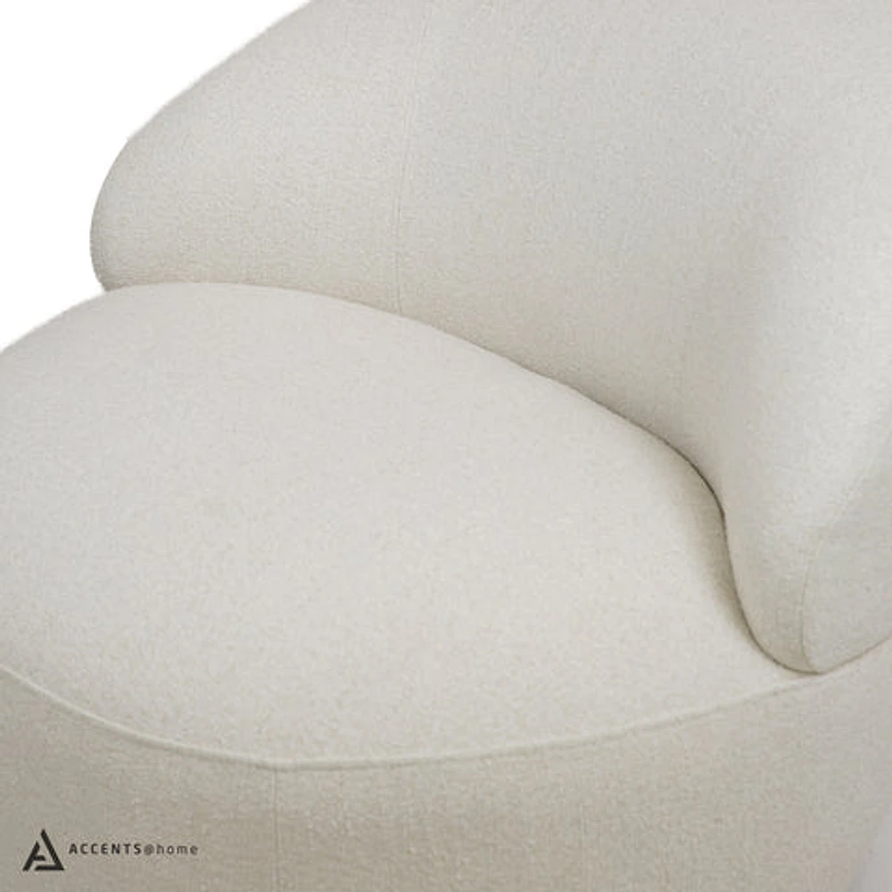 Bula Swivel Accent Chair - Mellow Ivory