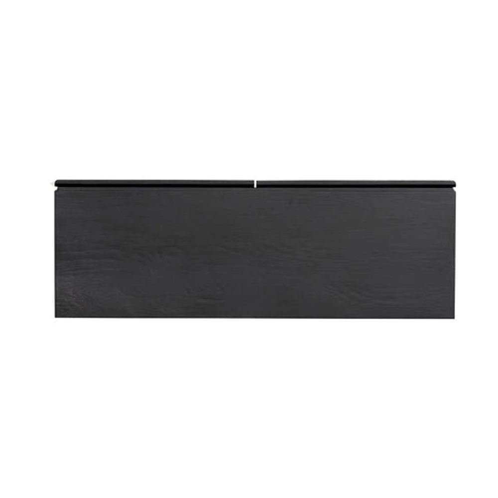 Cane Console Table - Matte Black