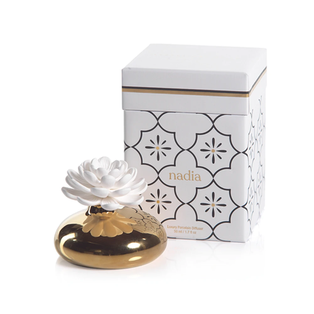 Nadia Porcelain Diffuser - White Rose