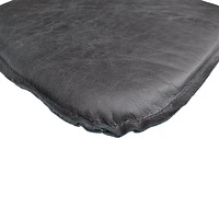 Metal Crossback Leather Cushion Seat