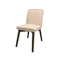 Franklyn Dining Chair - Crosshatch Pebble Cream