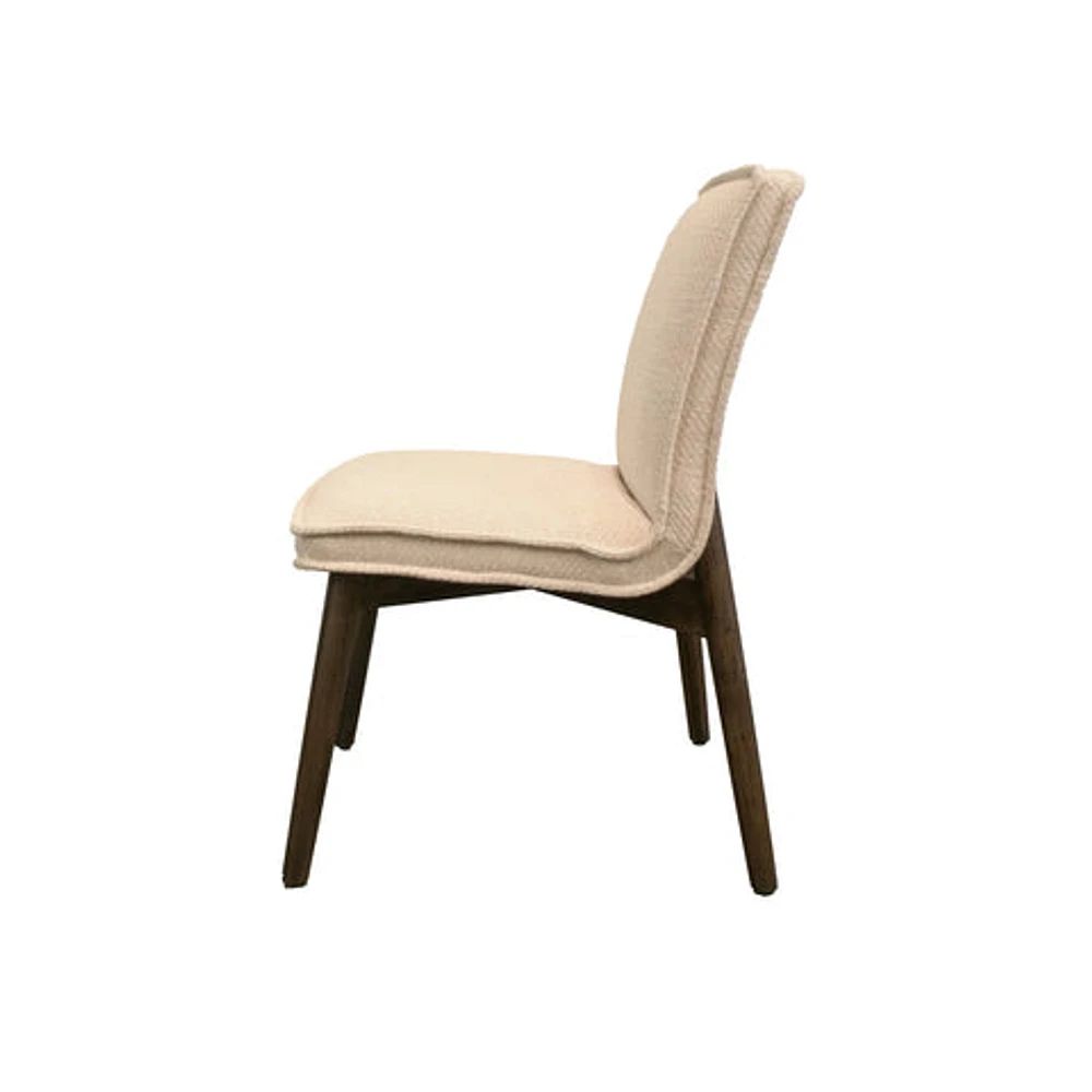 Franklyn Dining Chair - Crosshatch Pebble Cream