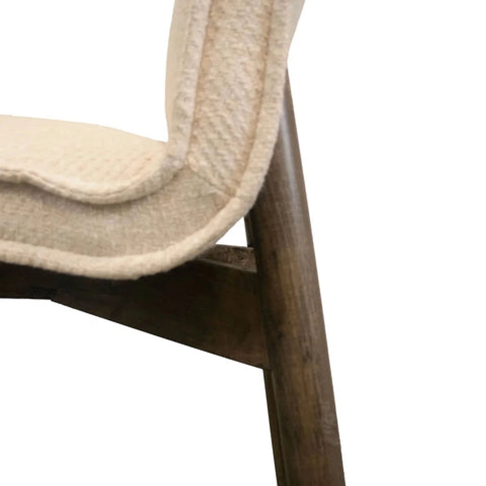 Franklyn Dining Chair - Crosshatch Pebble Cream