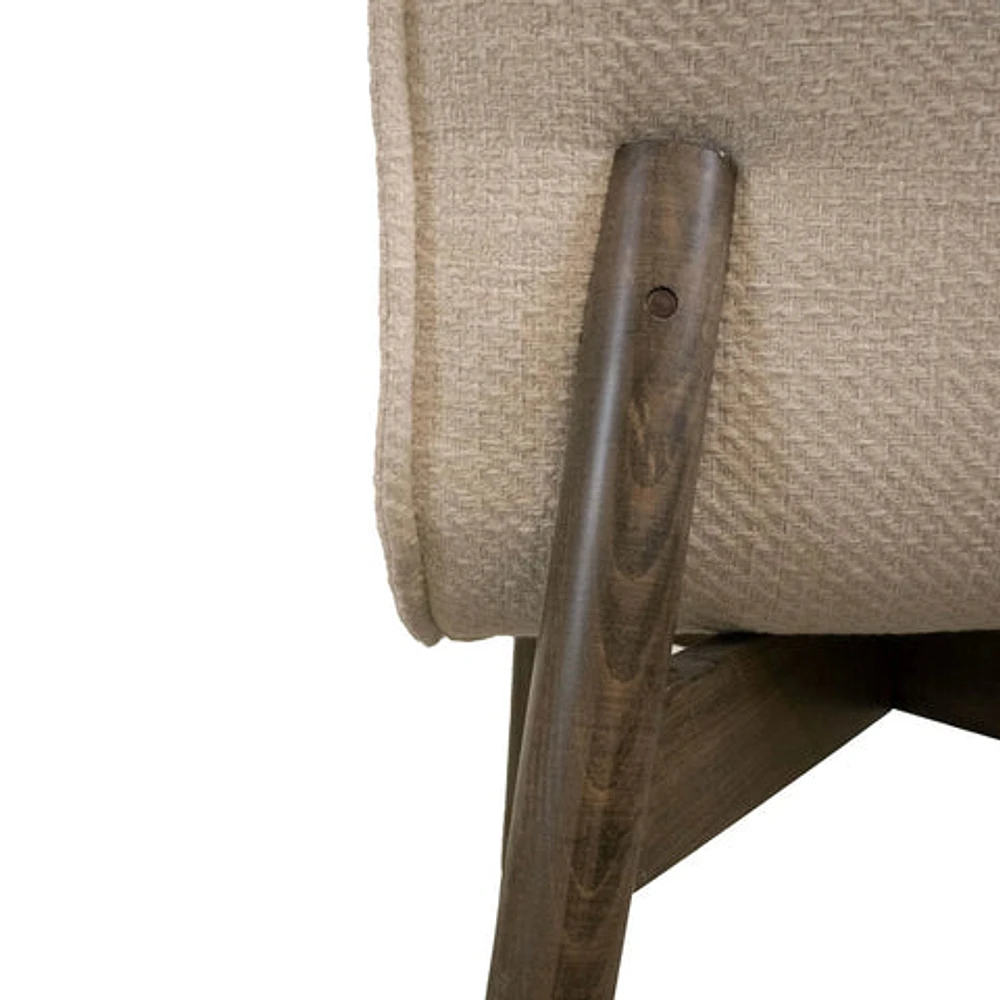 Franklyn Dining Chair - Crosshatch Pebble Cream