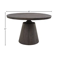 Bronx Crank Dining Table - Vinegar Matte