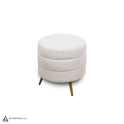 Cadence Small Ottoman - Boucle