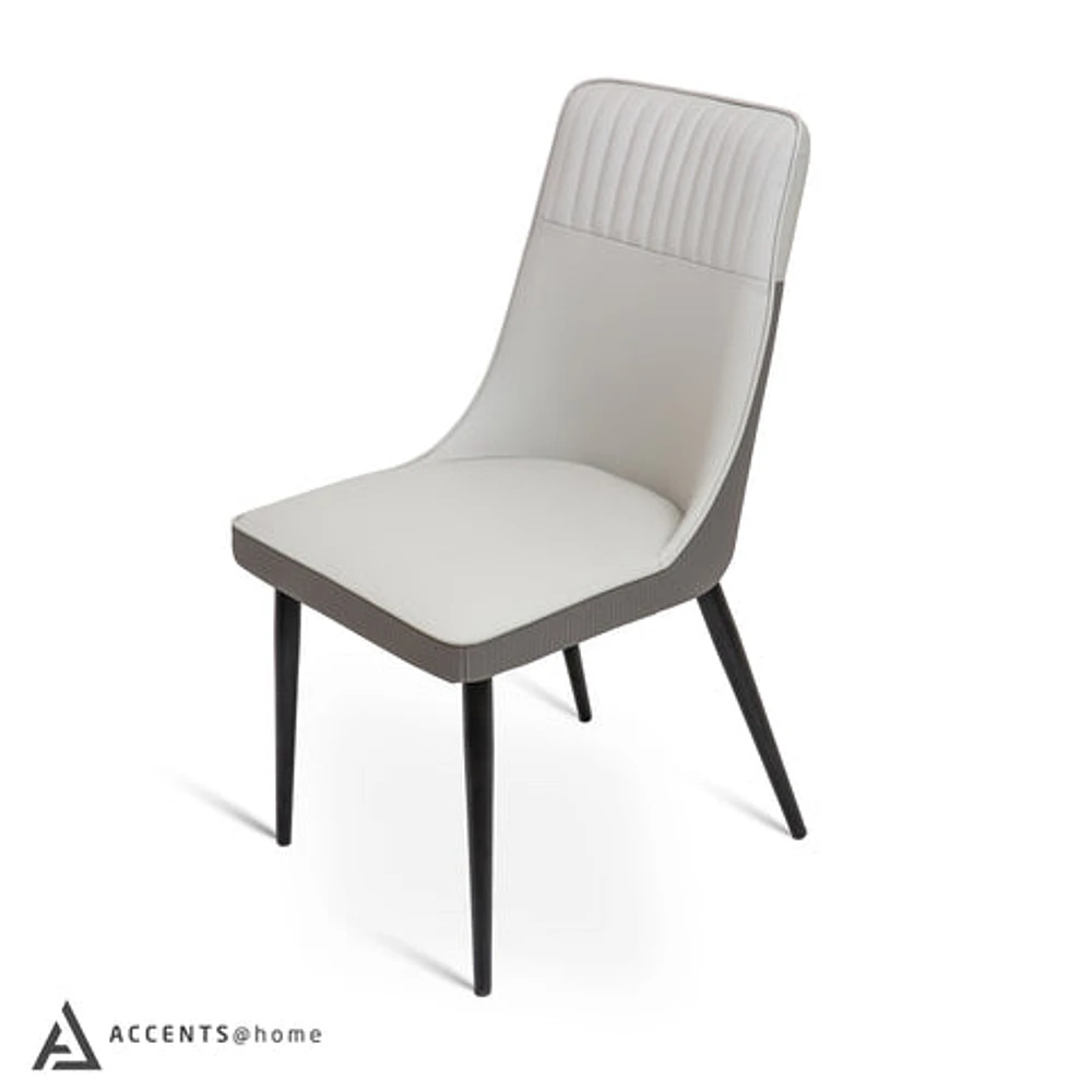 Harmen Two Tone Dining Chair - Faux Leather