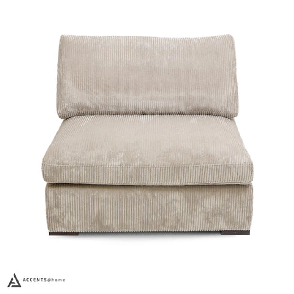 Clark 5 pcs Sectional with Ottoman - Grey | Accents@Home