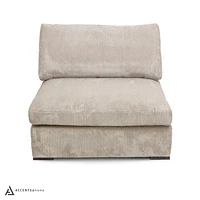 Clark 5 pcs Sectional with Ottoman - Grey | Accents@Home