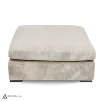 Clark 5 pcs Sectional with Ottoman - Grey | Accents@Home