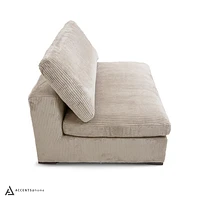 Clark 5 pcs Sectional with Ottoman - Grey | Accents@Home