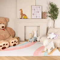 Daisy Cream Floral Area Rug