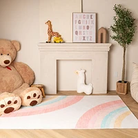 Daisy Cream Floral Area Rug