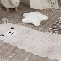 Daisy Brown Modern Floral Area Rug