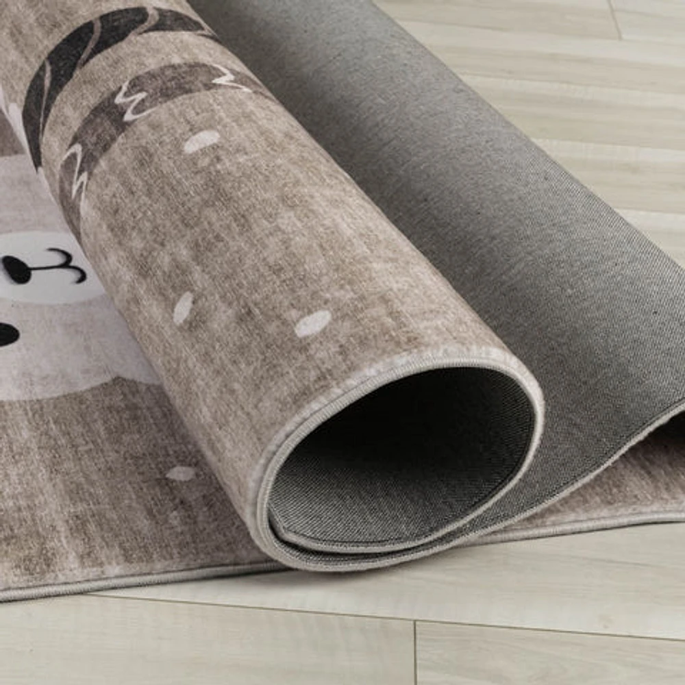 Daisy Brown Modern Floral Area Rug