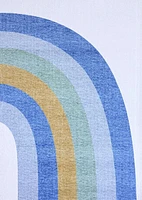 Daisy Sky Blue Floral Accent Rug