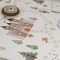 White Daisy Meadow-Inspired Area Rug