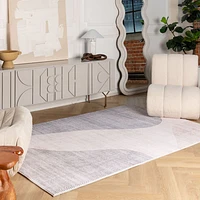 Europa Beige Geometric Pattern Rug