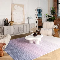 Europa Violet Artistic Abstract Area Rug