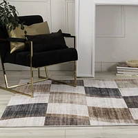 Europa Brown Distressed Pattern Area Rug