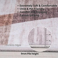 Europa Brown Distressed Pattern Area Rug