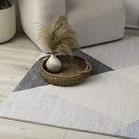 Europa Blue Contemporary Art-Inspired Rug