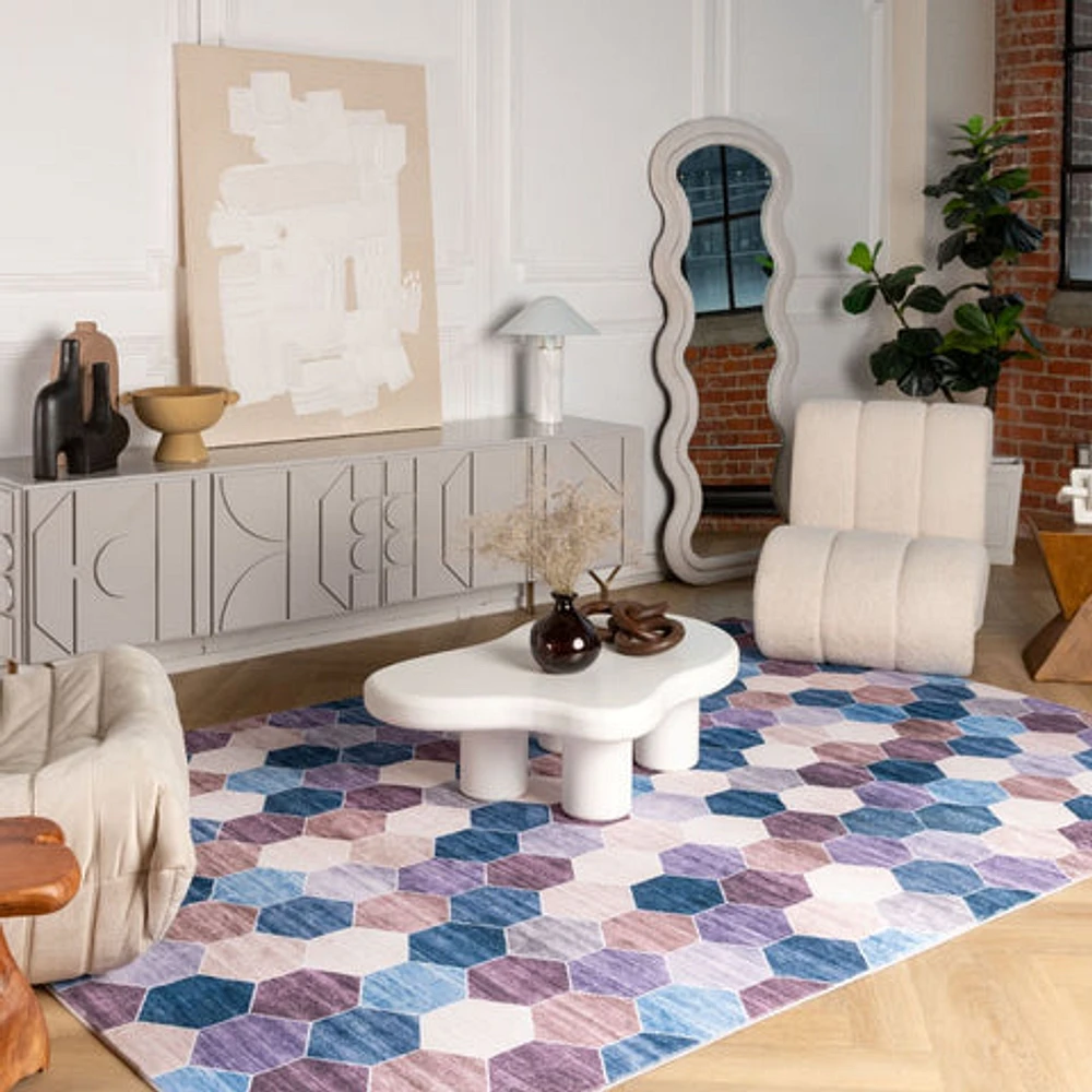 Europa Multi-Toned Modern Distressed Rug