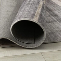 Europa Brown Contemporary Grid-Style Rug