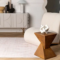 Europa Beige Tonal Stripe Area Rug
