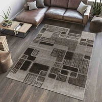 Hamilton Brown Distressed Medallion Rug