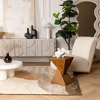 Beige Soft Texture Area Rug