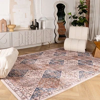 Prismatic Multi Abstract Waves Area Rug