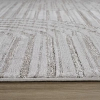 Tulum Grey Geometric Pattern Area Rug