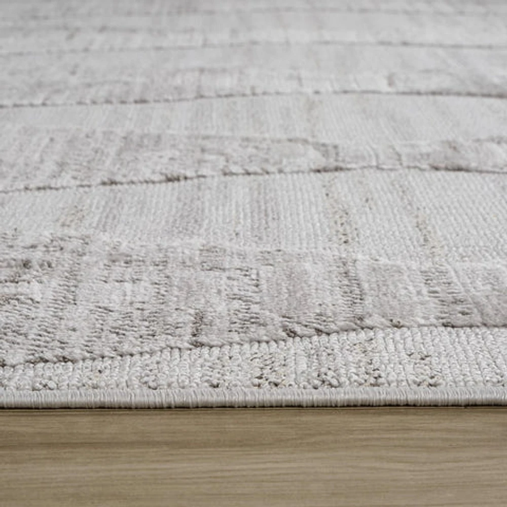 Tulum Grey Diamond-Inspired Area Rug
