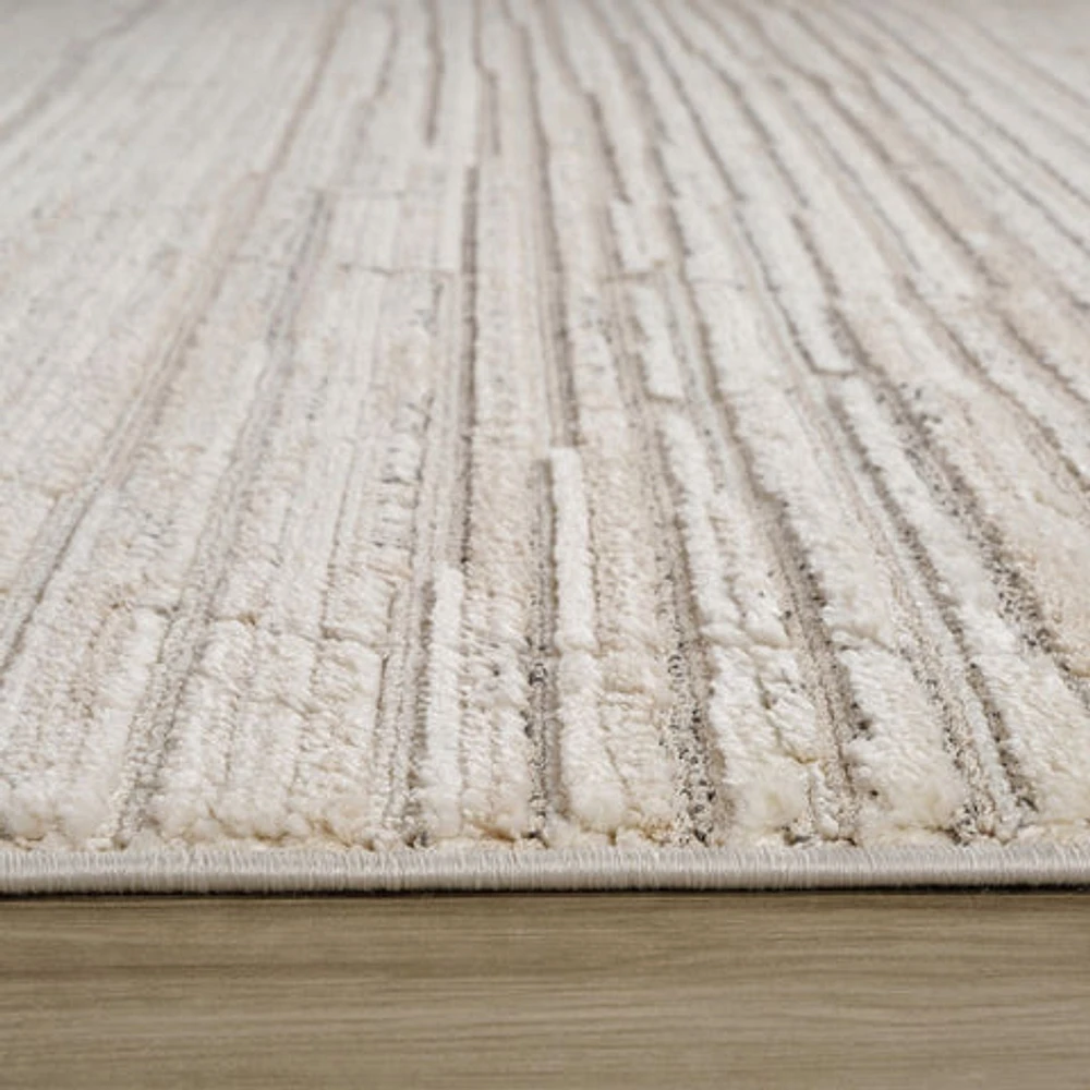 Tulum Beige Boho Diamond Area Rug