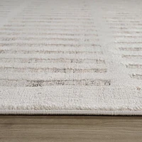Tulum Beige Abstract Tribal Area Rug