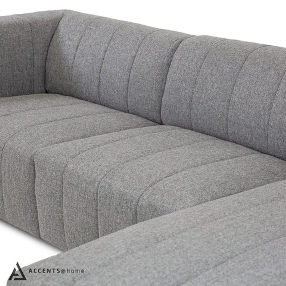 Lauriston 3 Pc Sectional Set Left Chaise - Grey