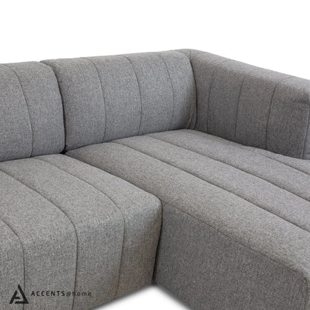 Lauriston 3 Pc Sectional Set Left Chaise - Grey