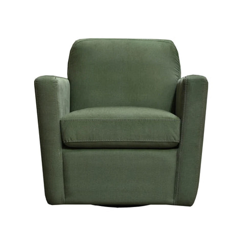 Cooper Swivel Club Chair - Forrest Green