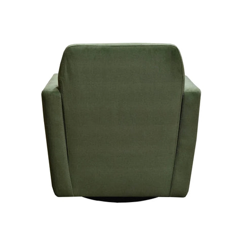 Cooper Swivel Club Chair - Forrest Green