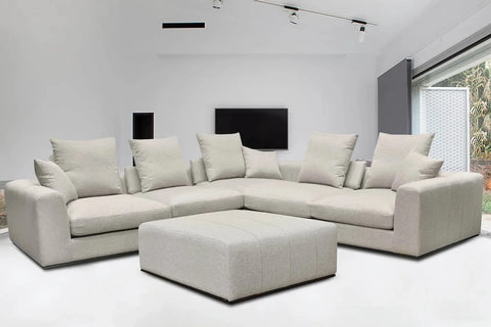 Sullivan Sectional RHF Sofa - Alba Stone