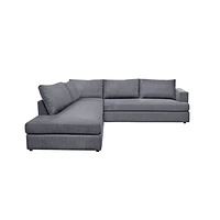 Taylor Left Sectional - Asphalt Grey