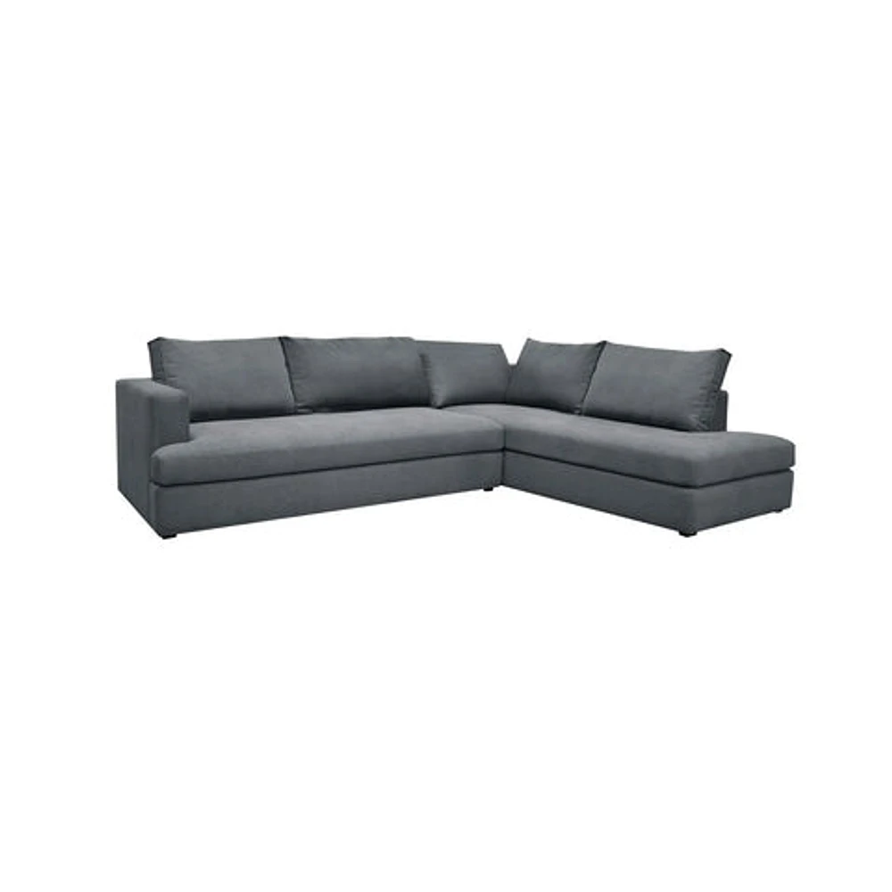 Taylor Right Sectional - Asphalt Grey