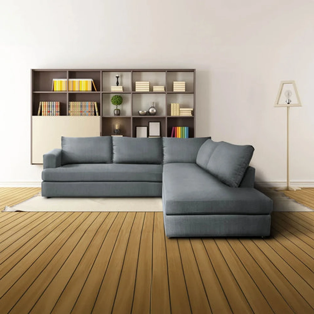 Taylor Right Sectional - Asphalt Grey