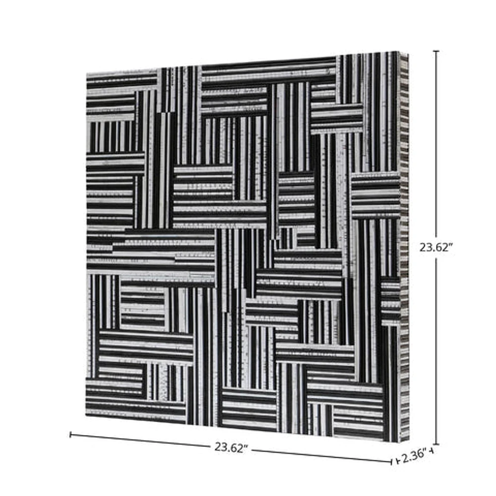 D-Bodhi Wall Deco - Black & White 24"