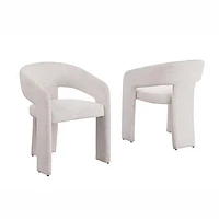 Dario Open-Back Upholstered Chair - Abby Flax